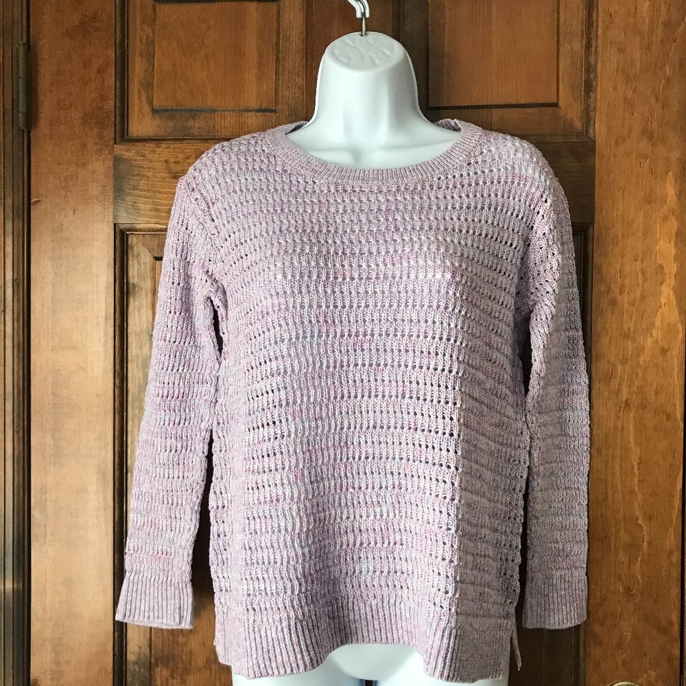 Talbots Muted Purple/Pink Pullover Crewneck Cotton Sweater Medium